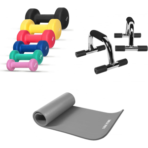 Gorilla Sports Hemmaträningspaket - Litet - Svart / 2x1kg(2kg) Gorilla Sports