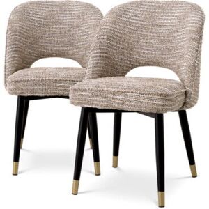 Eichholtz Cliff matstol mademoiselle beige 2-set Eichholtz