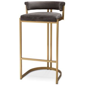 Eichholtz Dante barstol savona grey velvet Eichholtz