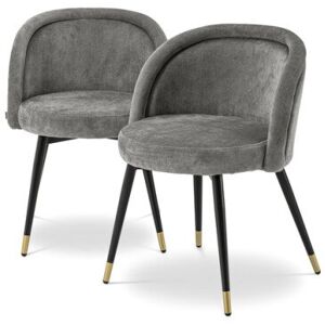 Eichholtz Chloé matstolar grå Eichholtz