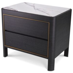 Eichholtz Corazon sidobord charcoal grey oak veneer Eichholtz