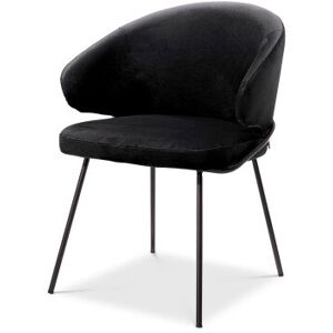 Eichholtz Kinley matstol roche black velvet Eichholtz