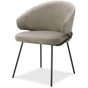 Eichholtz Kinley matstol savona greige velvet Eichholtz