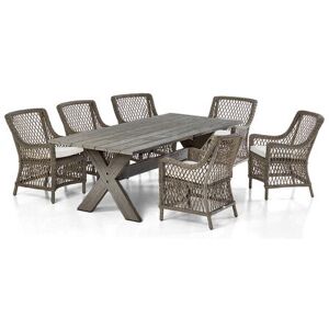 Artwood Marbella karmstol med Cross matbord ARTWOOD