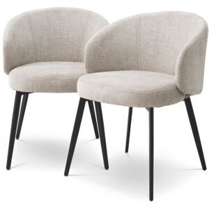 Eichholtz Lloyd karmstol sisley beige 2-pack Eichholtz