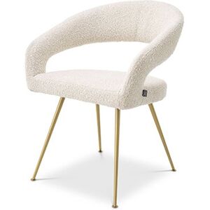 Eichholtz Bravo matstol bouclé cream Eichholtz