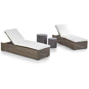 Artwood Orlando solsäng med Doloma sidobord ARTWOOD