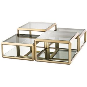 Eichholtz Callum soffbord mässing 4-set Eichholtz